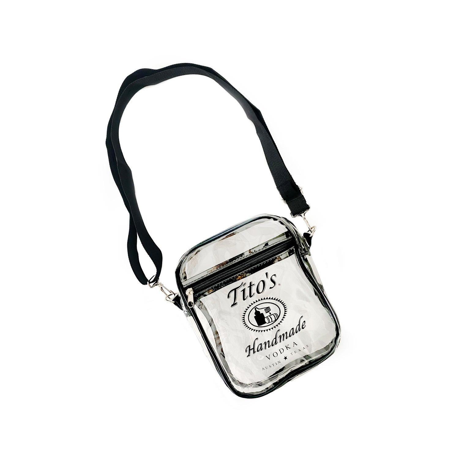 Black clear crossbody clearance bag