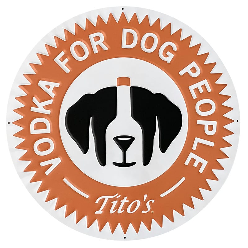 Vodka for Dog People Bar Sign