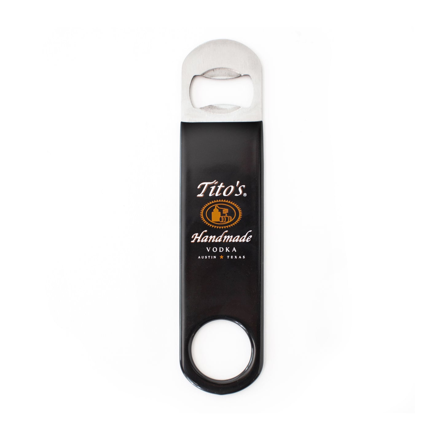 Vinyl Tito's bar key bottle opener