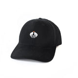 Front of black hat with Vodka for Dog People logo