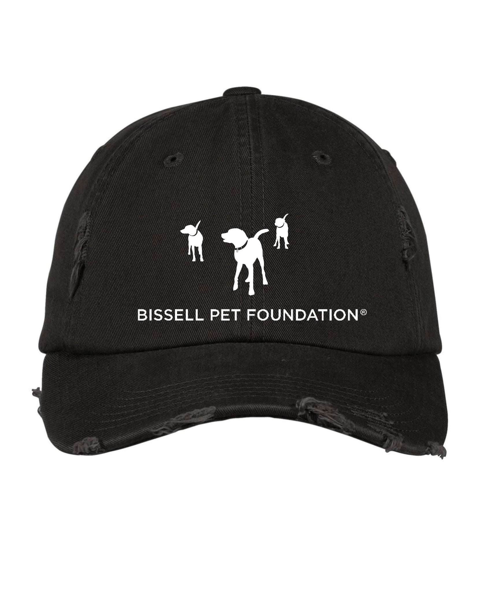 Black hat with BISSELL Pet Foundation logo on front and "Until every pet has a home" on back