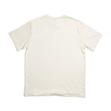 Back of cream colored short-sleeve t-shirt 