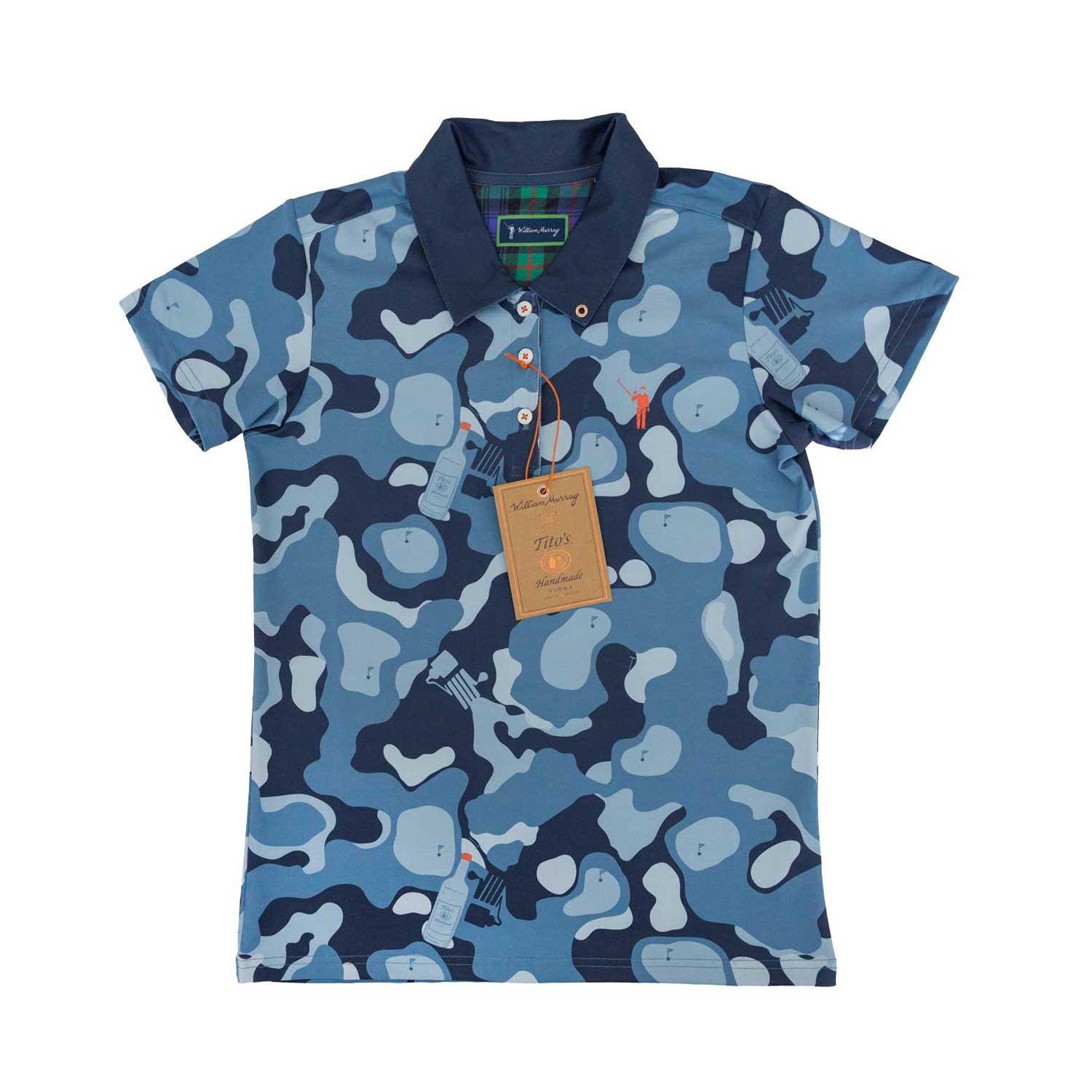 Tito's X William Murray Bottle in Disguise Golf Polo