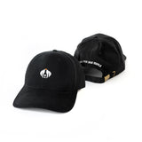 Black hat with Vodka for Dog People text on back and logo on front