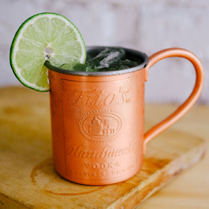 Tito's American Mule in a branded copper mug